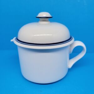 Dansk Bistro Christianshavn Blue And White Covered Creamer VGC  Portugal